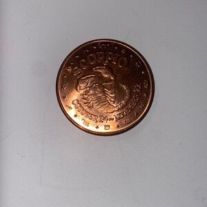 Copper Collectible Coin - Zodiac - Scorpio